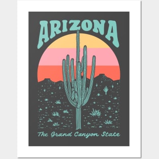 Arizona Saguaro Desert Cactus The Grand Canyon State Posters and Art